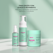 Kit Cachos Vegan Ativador, Mousse e Sérum (3 itens)